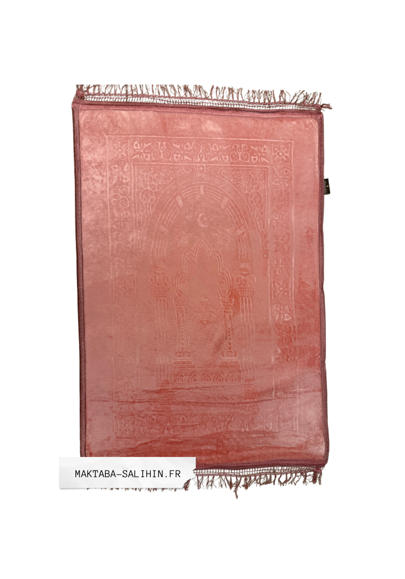 Tapis de prière épais rose