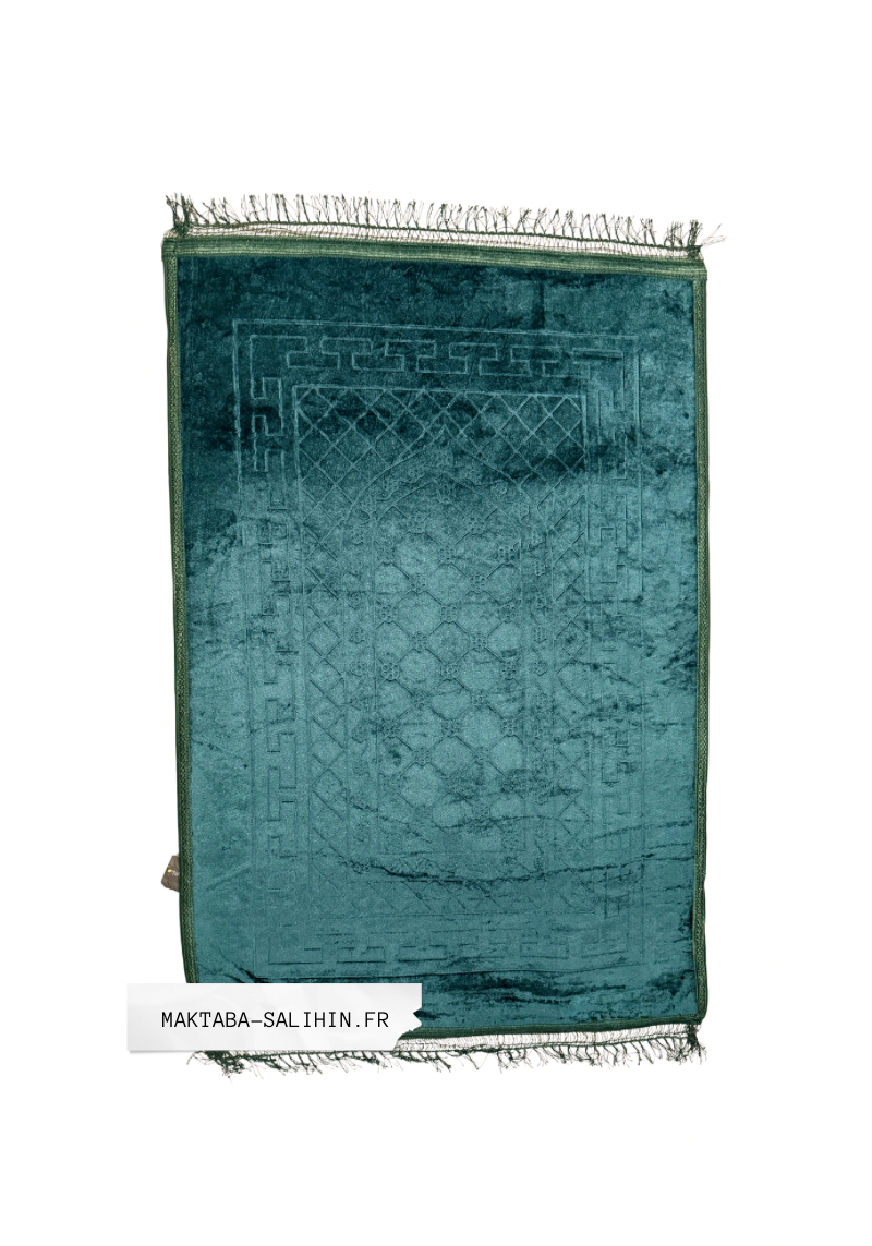 Tapis de prière vert émeraude
