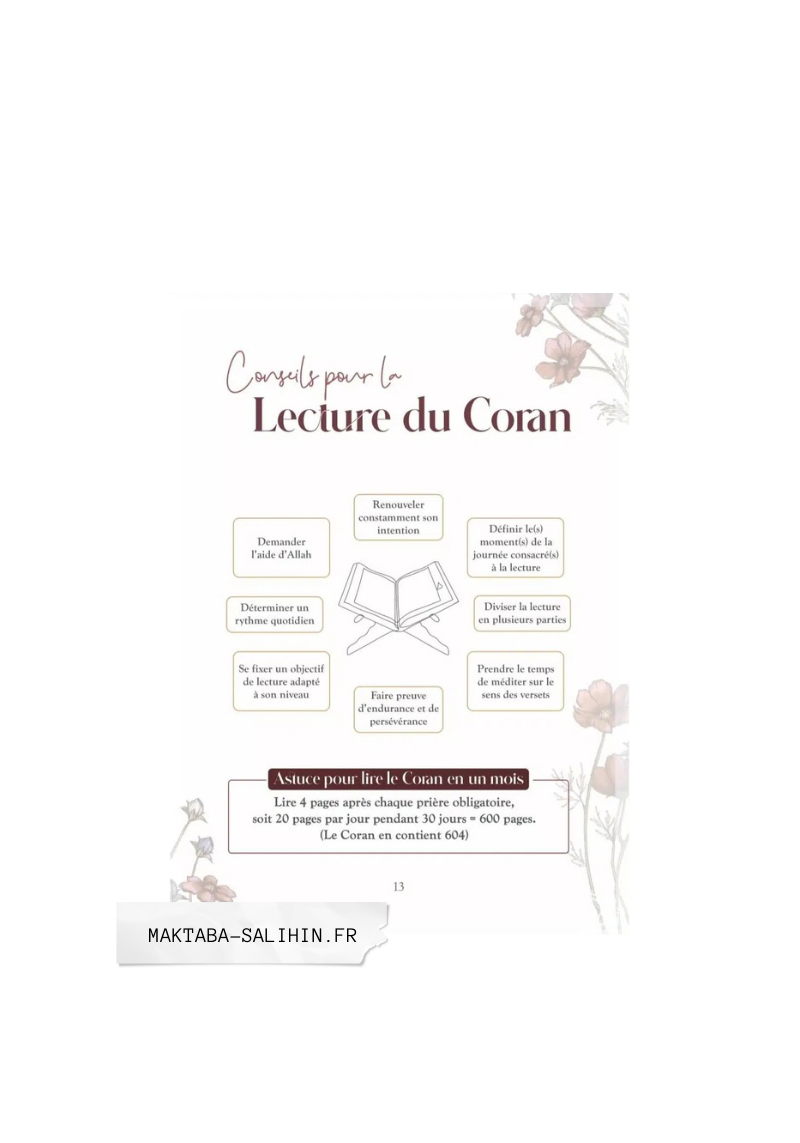 J’organise mon Ramadan : Le planner