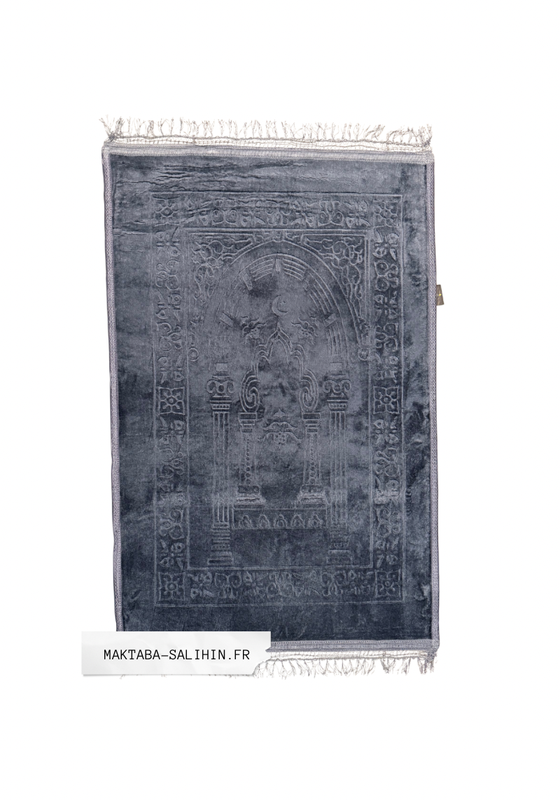 Tapis de prière épais gris