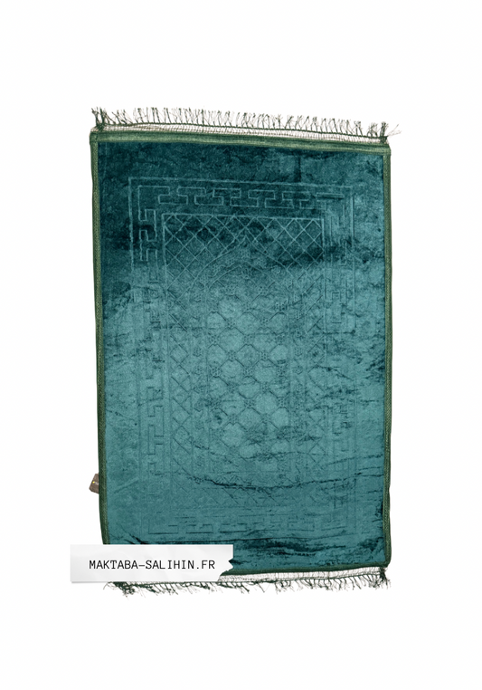 Tapis de prière vert émeraude