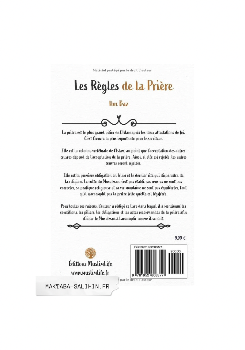 Les règles de la prière - Ibn Baz