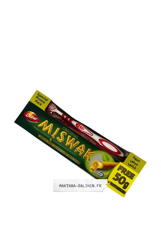 Dentifrice Miswak Dabur + Brosse à dents offerte (Pack Promo)